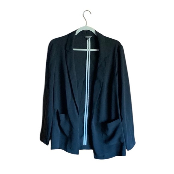 TOPSHOP black blazer unstructured with pockets size 8 - Picture 1 of 6